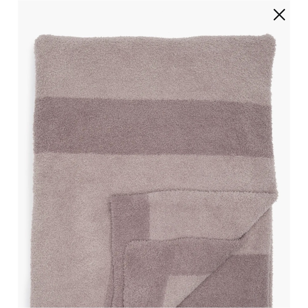 Barefoot Dreams CozyChic Block Blanket in Beach Rock